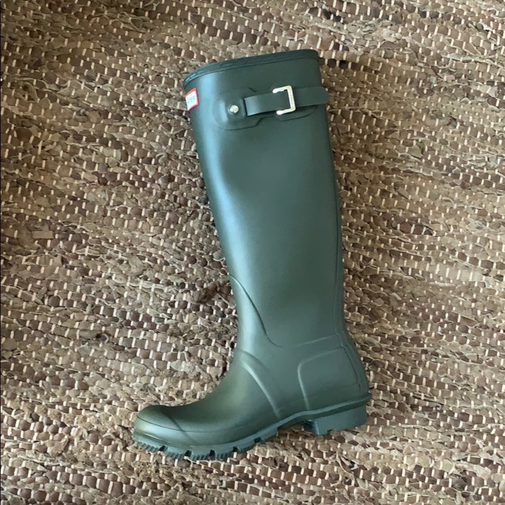 Hunter Rain Boots Tall, Olive Green